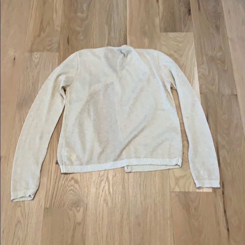 Gold, Sparkly Button Up Cardigan - image 2